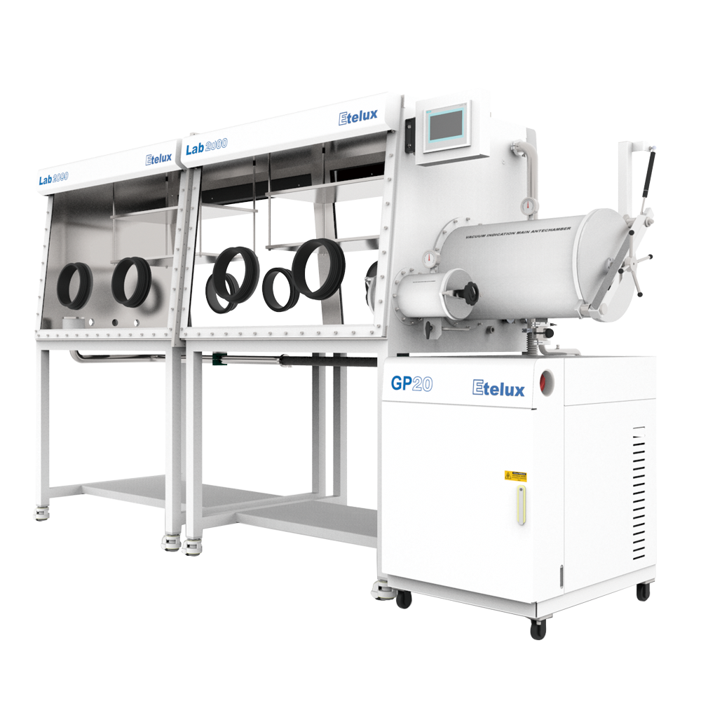 Lab2000-2400 double station one-sided glove box
