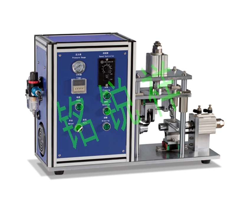 Semi-automatic cylindrical battery roll groove machine MRX-GC650